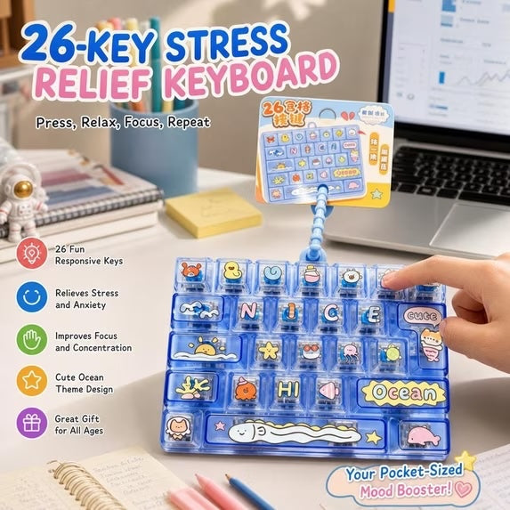 Keyboard Clicker with LED Light and Case