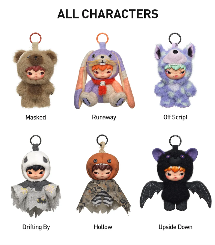 Hirono - After Dark Keychain Plush Blindbox